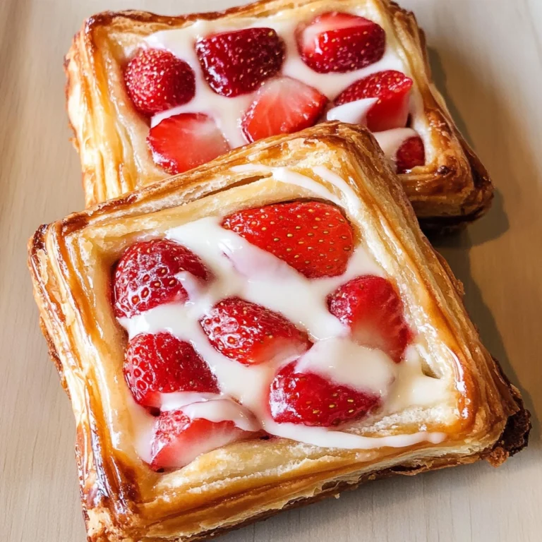 Strawberry Cream Cheese Danish - A Flaky Delight