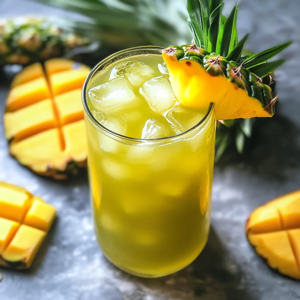 Tropical Iced Green Tea