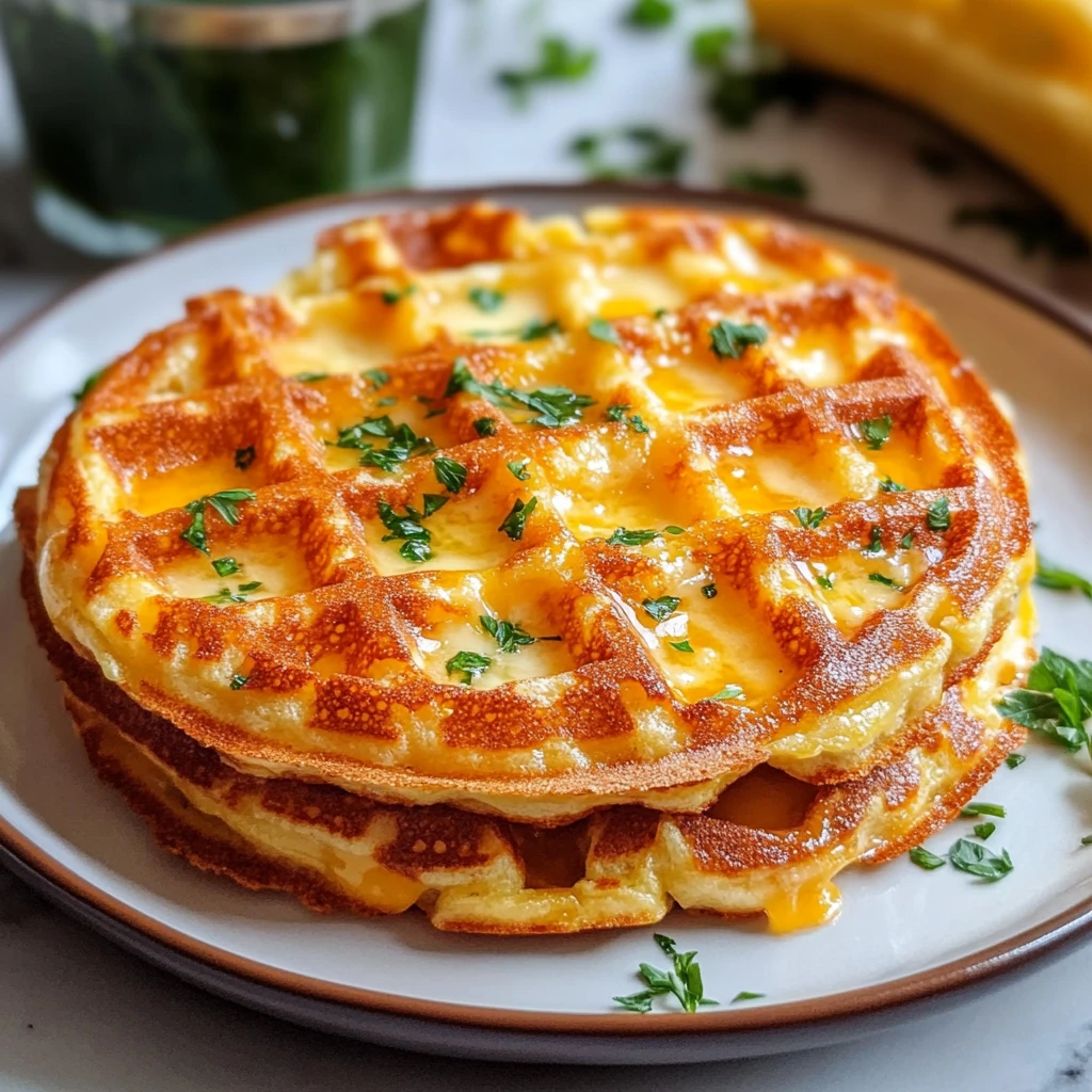 Easy Low Carb Chaffle with Egg and Cheese