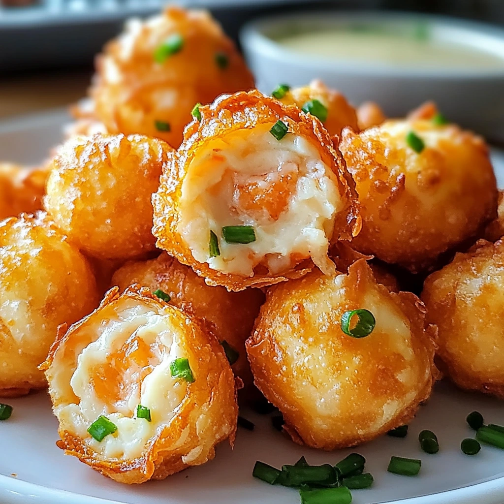 Cheesy Crab Rangoon Bombs – Crispy, Creamy, and Irresistible