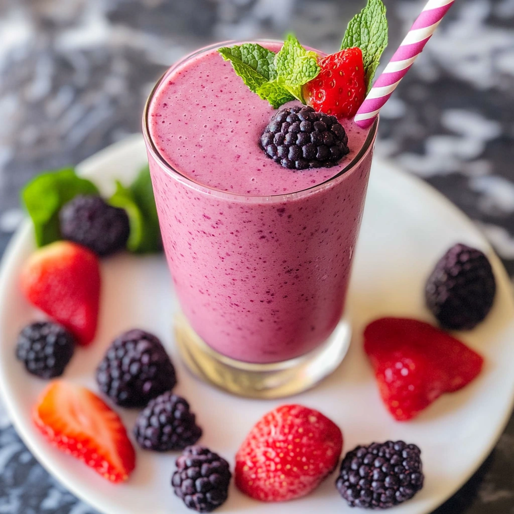 Creamy Mixed Berry Yogurt Smoothie