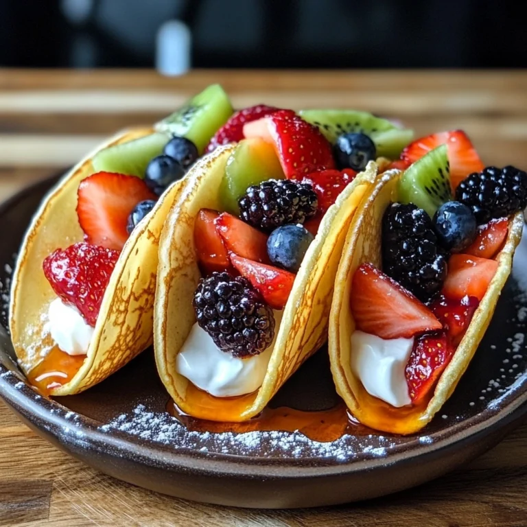 Fruity Pancake Tacos