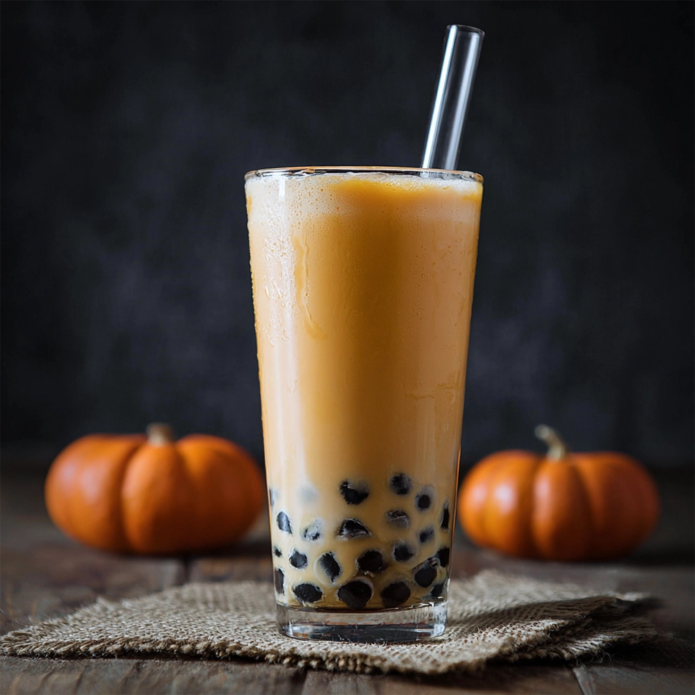 Pumpkin Bubble Tea | Fun & Festive Fall Drink Recipe