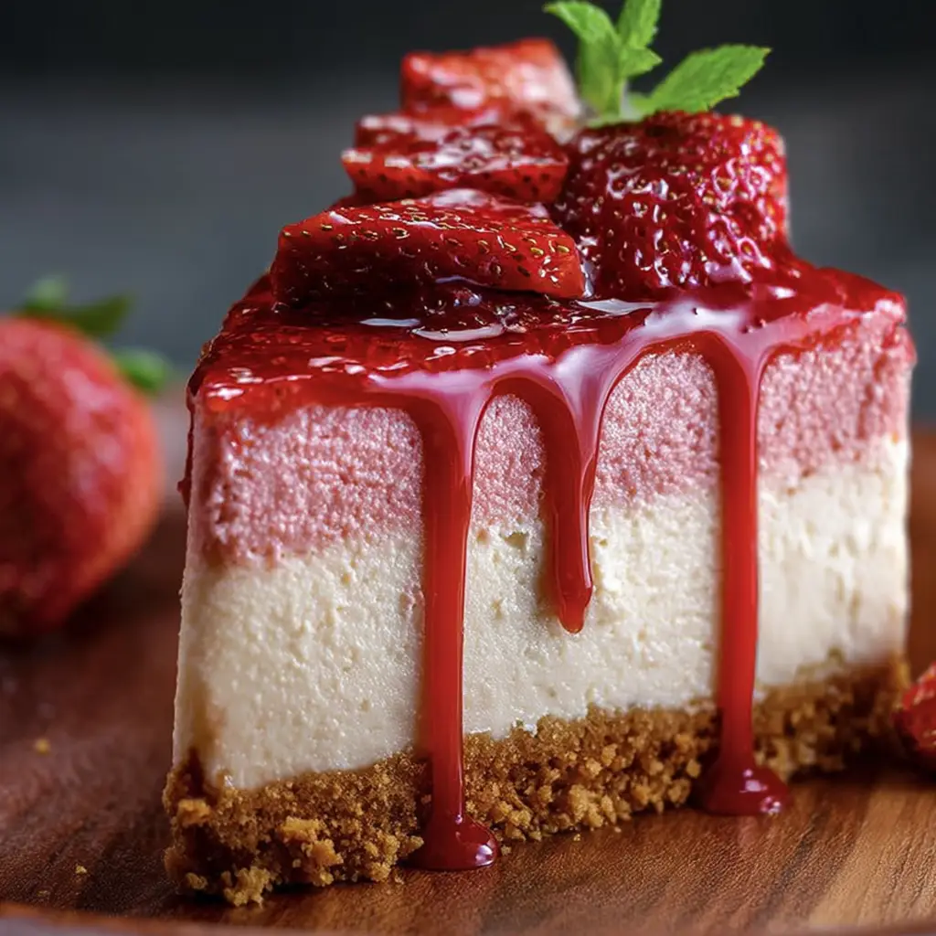 Velvet Strawberry Cheesecake 1