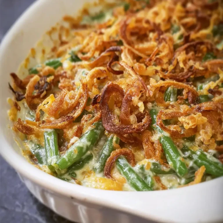 Classic Green Bean Casserole Recipe: Creamy, Crispy & Comforting