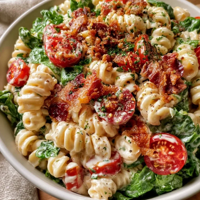 Creamy BLT Pasta Salad – Crispy, Fresh & Perfect for Summer Gatherings